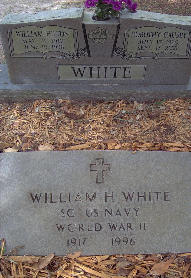 Headstone for White, William Hilton